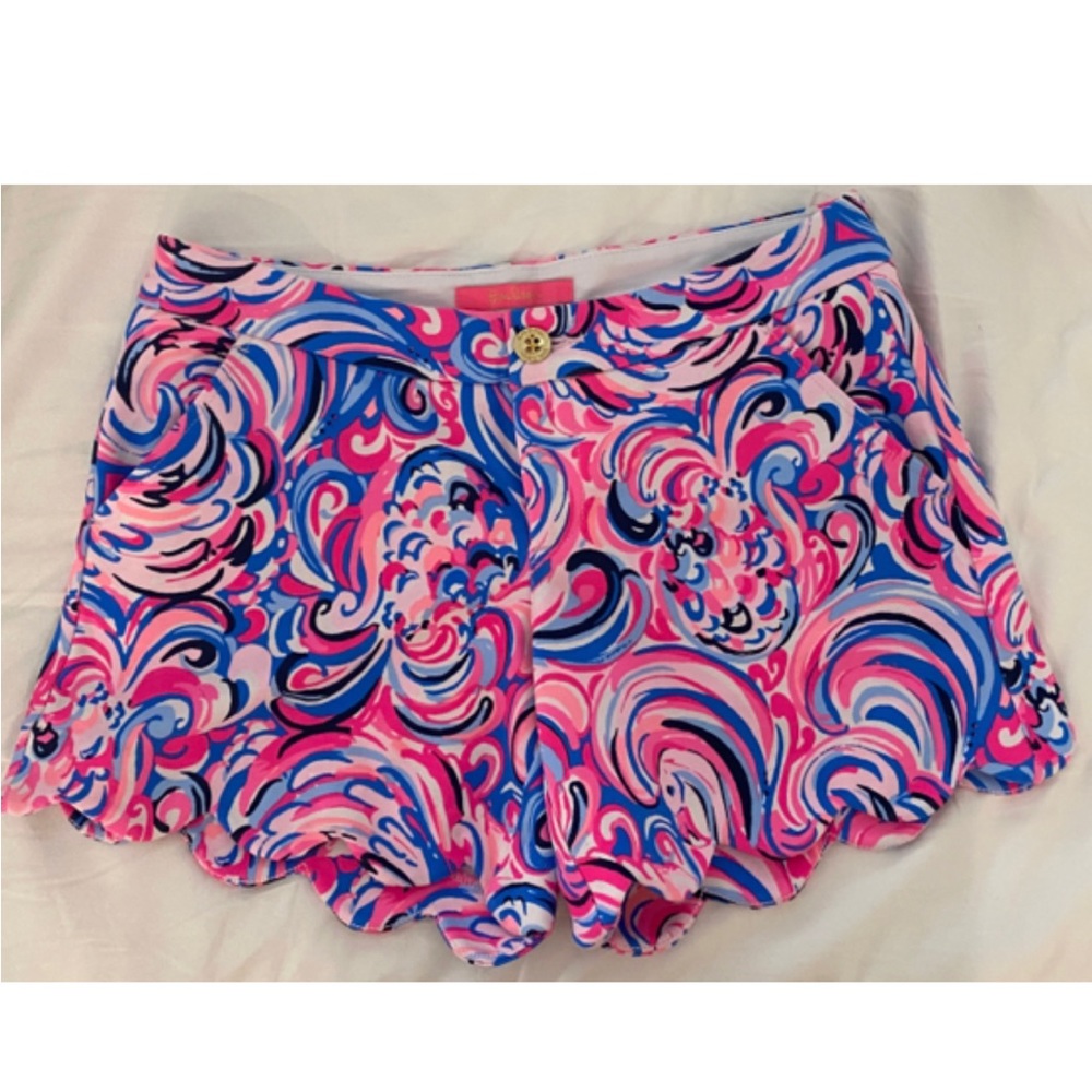 Lilly Pulitzer Buttercup Knit Short in Raz Berry Flamingoals